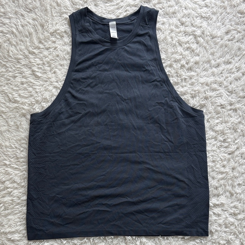 Men's Blue Athletic Muscle Tank Top - Everyday Sleeveless Tee